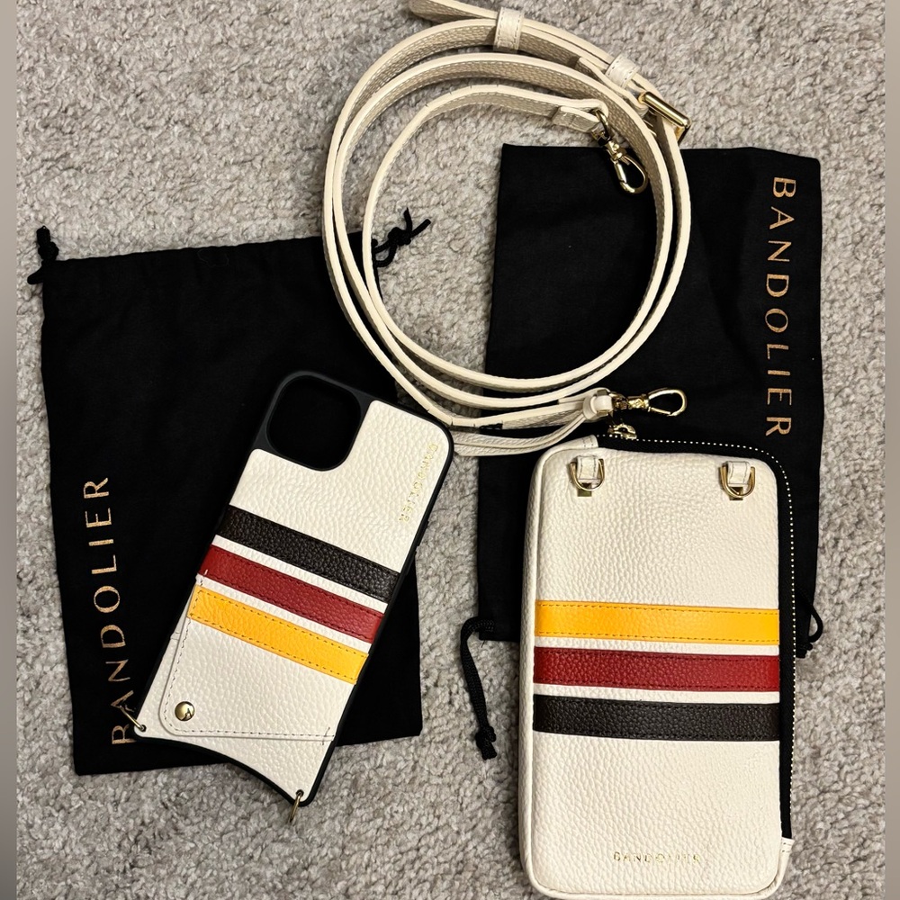 Bandolier Multicolor Stripe Phone Case with Strap